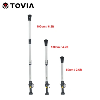T TOVIA 0.8 M / 1.3 M / 1.9 M Yüksek Erişim uzatma direği Elektrikli Pruner ve Testere uzatma çubuğu Sağlam ve Hafif Alüminyum Alaşımlı