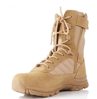Taktik Çizmeler Askeri Savaş Yürüyüş Ayakkabıları Ordu sandy Nefes Giyilebilir ile yüksek kalite Havadan Boot Görüntü 2