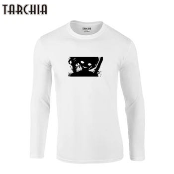 TARCHİA 2023 Yeni Fahion Tops Tees Kazak Gömlek Erkek Hayalet Uzun Kollu T büyük Boy %100 Pamuk T Gömlek Artı Boyutu T-Shirt