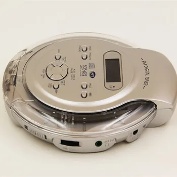 Taşınabilir CD çalar walkman bas güçlendirme sistemi yüksek kaliteli müzik darbeye dayanıklı MP3 formatlı diskler lcd ekran 3.5 mm ses arabirimi Görüntü 2