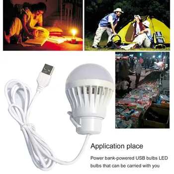 Taşınabilir Fener kamp ışıkları 1.2 m USB Ampul 5W/7W Güç Açık Kamp Çok Aracı 5V LED Çadır Kamp Dişli Yürüyüş USB Lamba