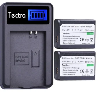 Tectra 1500 mAh BP 1310 BP1310 BP-1310 Pil akku +LCD USB şarj aleti Samsung NX5 NX10 NX100 NX11 NX20 Kameralar