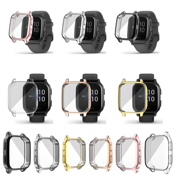 TPU Yumuşak Kabuk Tam Kenar Çerçeve Smartwatch Durumda Garmin Venu SQ / SQ 2 Müzik akıllı saat Koruyucu Tampon Kapak sq2 Aksesuarları