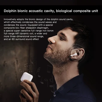 TWS kablosuz bluetooth Kulaklıklar 5.0 Stereo Spor mikrofonlu kulaklıklar Görüntü 2