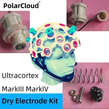 Ultracortex MarkIII MarkIV EEG Kulaklık Açık BCI EEG Kapağı Aksesuarları Kuru Elektrot Kiti Beyin Dalgası Toplama Cihazları