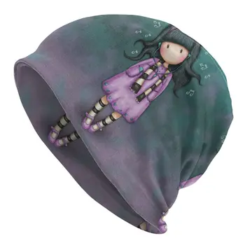 Unisex Kış sıcak Kaput Femme örgü şapkalar Moda Santoro Gorjuss Bebek Bere Kap Açık Kayak Anime Kız Kasketleri Caps