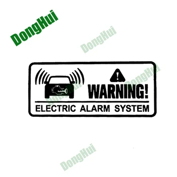 Uyarı İşareti Dokunmayın Güvenlik Sistemi Anti-hırsızlık Çıkartması Alarm Sistemi Motosiklet Gövde Kask Camper Blackand WhiteCar Etiket