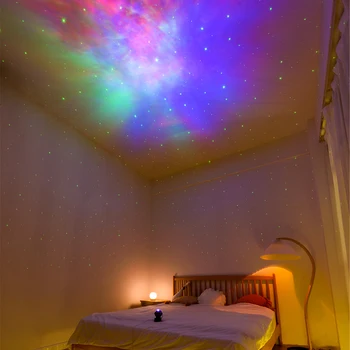 Uzay astronot Galaxy bulutsusu renkli aydınlatma ışık projektör Led mini ışık çocuklar için ev gece lambası Neon lambalar dekorasyon Görüntü 2