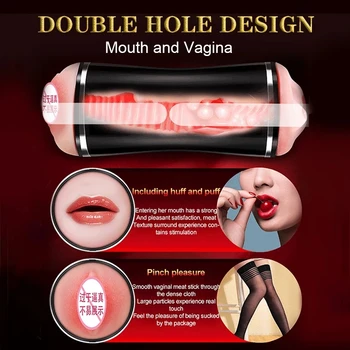 Vajina Oral Seks Masturbator Erkekler için Otomatik Güçlü Emmek İnilti mastürbasyon kupası Gerçek Pussy Orgazm Seksi Makineleri Yetişkin Seks Oyuncakları Görüntü 2