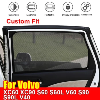 Volvo için XC60 XC90 S60 S60L V60 S90 S90L V40 Güneşlik Aksesuar Pencere Kapağı Güneşlik Perde Örgü Gölge Kör Özel Fit