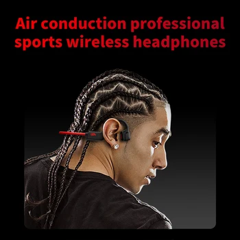 WHİZZER OA1 Bluetooth Kulaklık Hava İletim Bluetooth Kulaklıklar kablosuz kulaklık Ücretsiz Kargo ile Oyun Spor Müzik için M Görüntü 2