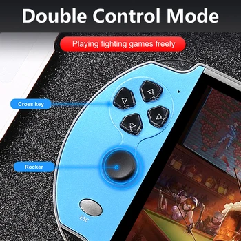 X12 Plus7 inç video oyunu Konsolu Taşınabilir el video oyunu Konsolu 10000 Oyunları 16GB El Çift Joystick Oyun Denetleyicisi Görüntü 2