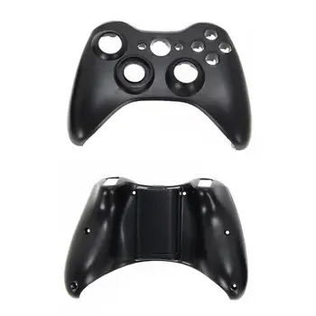 Xbox 360 Siyah için Kablosuz Denetleyici Tam Kılıf Kabuk Kapak + Düğmeler Görüntü 2