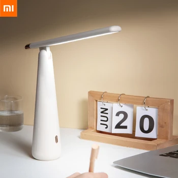Xiaomi Göz koruması masa lambası ofis yatak odası başucu depolanmış ve katlanmış kademesiz karartma çok ışık kaynağı LED masa lambası