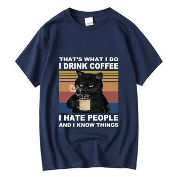 XİN Yİ erkek yüksek kaliteli tişört %100 % pamuk komik serin kedi baskı tasarım gevşek yaz serin kısa kollu erkek tişört tees tops Görüntü 2