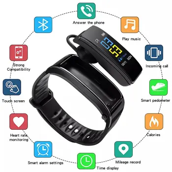 Y3 Artı Kablosuz Bluetooth Kulaklık Akıllı İzle Sağlık Tracker Adımsayar Spor Akıllı Çağrı Bluetooth Müzik Spor SmartBracelet