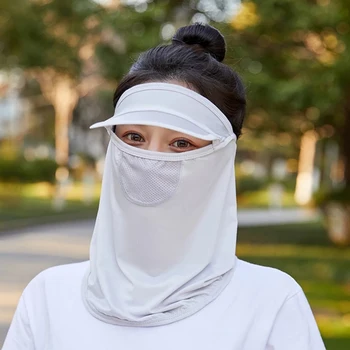 Yaz Golf Güneş Koruyucu Maske Güneş Koruma Nefes Dip Anti-Uv Moda Kadın Spor Kamp İçi Boş Şapka Görüntü 2
