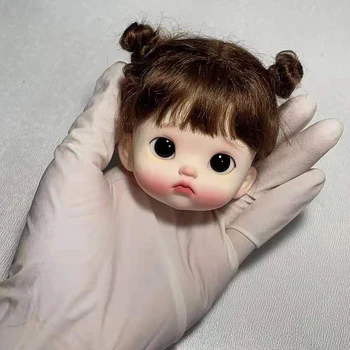 Yeni 1/6 BJD Bebek Kafası Reçine Malzeme DIY Bebek Aksesuarları Yaratıcılık Bebek Kafası Hiçbir Makyaj oyuncak bebekler Kız Hediye Görüntü 2