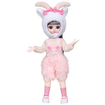 Yeni 30 Cm Sevimli Zarif Moda Bebek Aksesuarları Elbise Etek Kostüm Bebek Simülasyon Hayvan Kostüm Seti DIY Hediye Oyuncak Görüntü 2