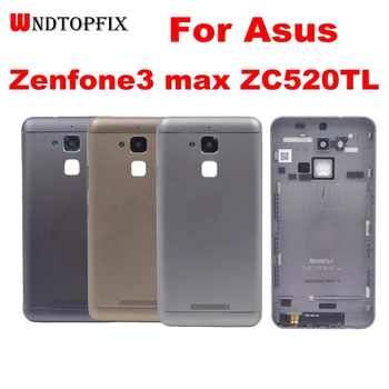 Yeni Arka Arka Konut ASUS Zenfone 3 Max Için ZC520TL arka kapak Pil Kapı Güç Ses Düğmeleri ıle Kamera Lens ZC520TL