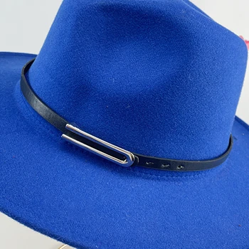 Yeni Deri Şapka Bantları Fedora kovboy şapkası Panama Bandı Aksesuarları Koleksiyonu Hatband Yapış Unisex Batı Şapka Takı Görüntü 2