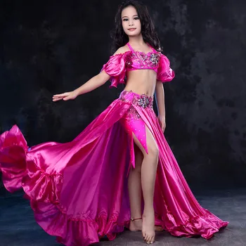 Yeni Lüks Oryantal dans kostümü Setleri yüksek kalite Seksi Oryantal Dans Elbise Giyim Sahne Performansı Giyim Çocuklar boyutu