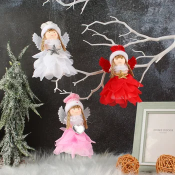 Yeni Melek Kız Bebek Kolye Yaratıcı Noel Ağacı Dekorasyon Charm Pencere Tatil Bebek Hediye