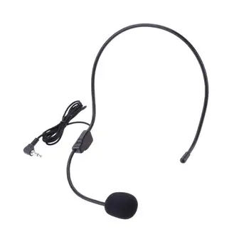 Yeni Taşınabilir Kafa monte Kulaklık Mikrofon Kablolu 3.5 mm Fiş Kılavuzu Ders Konuşma kulaklık mikrofon Öğretim Toplantısı İçin arı kulak mikrofon