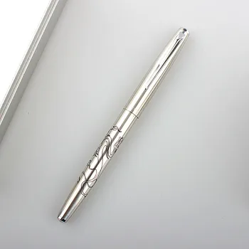 Yeni Varış Klasik Dolma Kalemler paslanmaz çelik kapak Ekstra İnce Ucu 0.38 mm Mürekkep Kalem Okul Malzemeleri Kırtasiye Görüntü 2