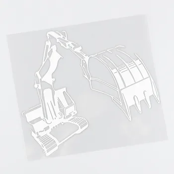 YJZT Kazı Makineleri Pencere Vinil Çıkartması Araba Çıkartmaları Siyah / Gümüş C27-0074 Görüntü 2