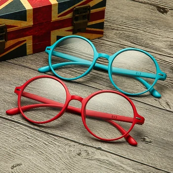Yuvarlak Kare Okuma TR90 Moda Presbyopia Gözlük+1.0 +1.5 +2.0 +2.5 +3.0 +3.5 +4.0 Hipermetropi Gözlük dahili parlaklık Gözlük  Görüntü 2