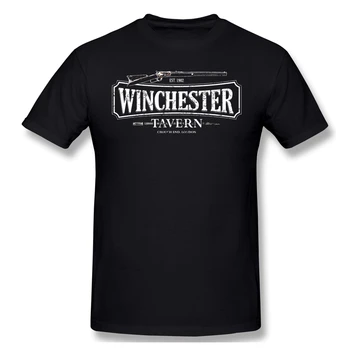 Yürüyen Ölü T Gömlek Kırmızı T-Shirt Shaun Ölü - Winchester Tavern HD Varyant Erkekler Moda Kısa Kollu