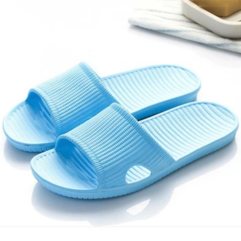 Çift Kapalı Ev Otel sandaletler ve terlikler Kadın Yaz kaymaz Banyo Ev Terlik Erkekler Basit Rahat düz ayakkabı EVA Görüntü 2