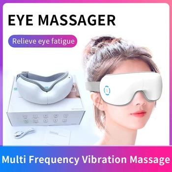 маска длял 6D akıllı hava yastığı titreşim göz sağlık cihazı ısıtma Bluetooth müzik yorgunluk rahatlatmak koyu halkalar göz masajı Görüntü 2